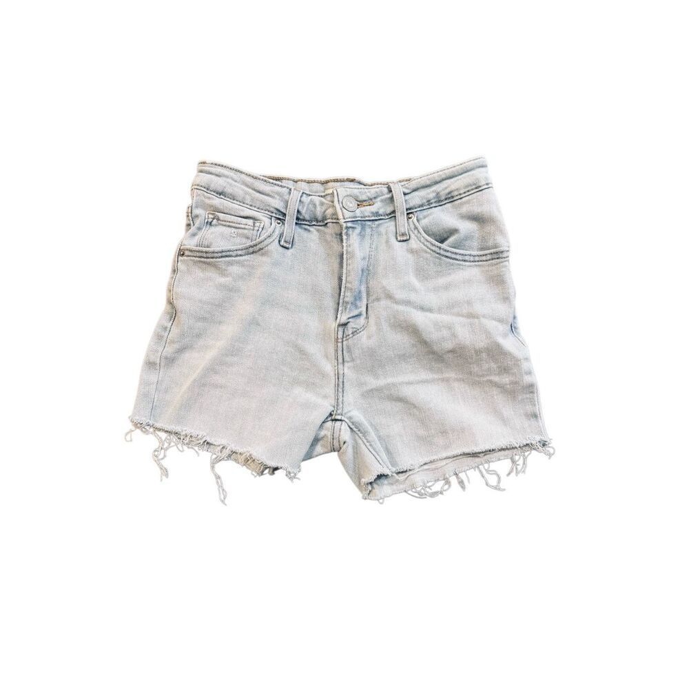 Levi’s 721 High Rise Skinny Cutoff Denim Shorts Size 25 Distressed